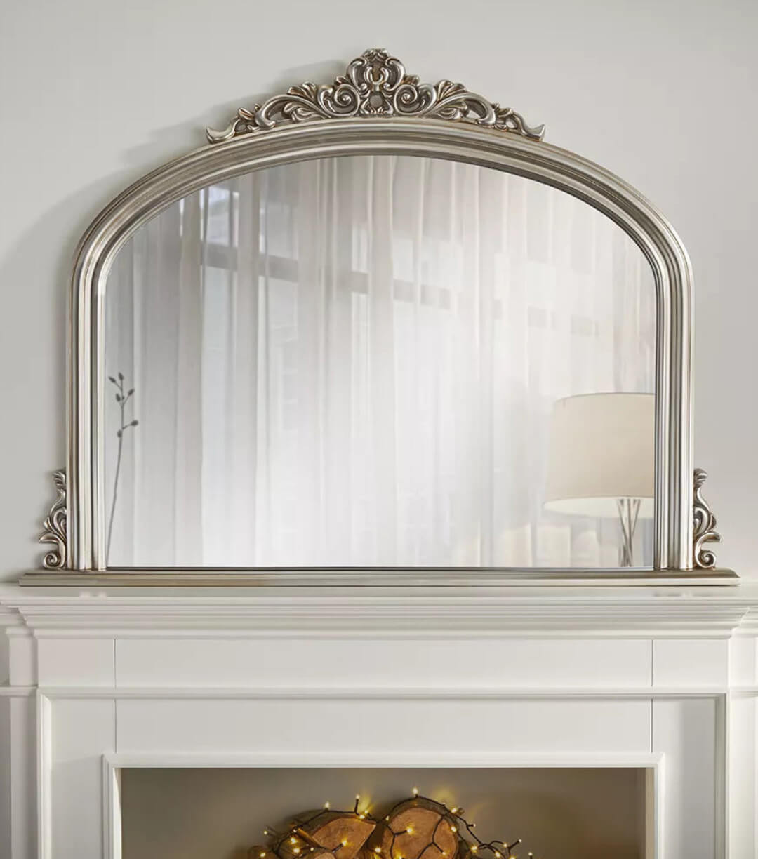 Richmond Champagne Overmantle Mirror