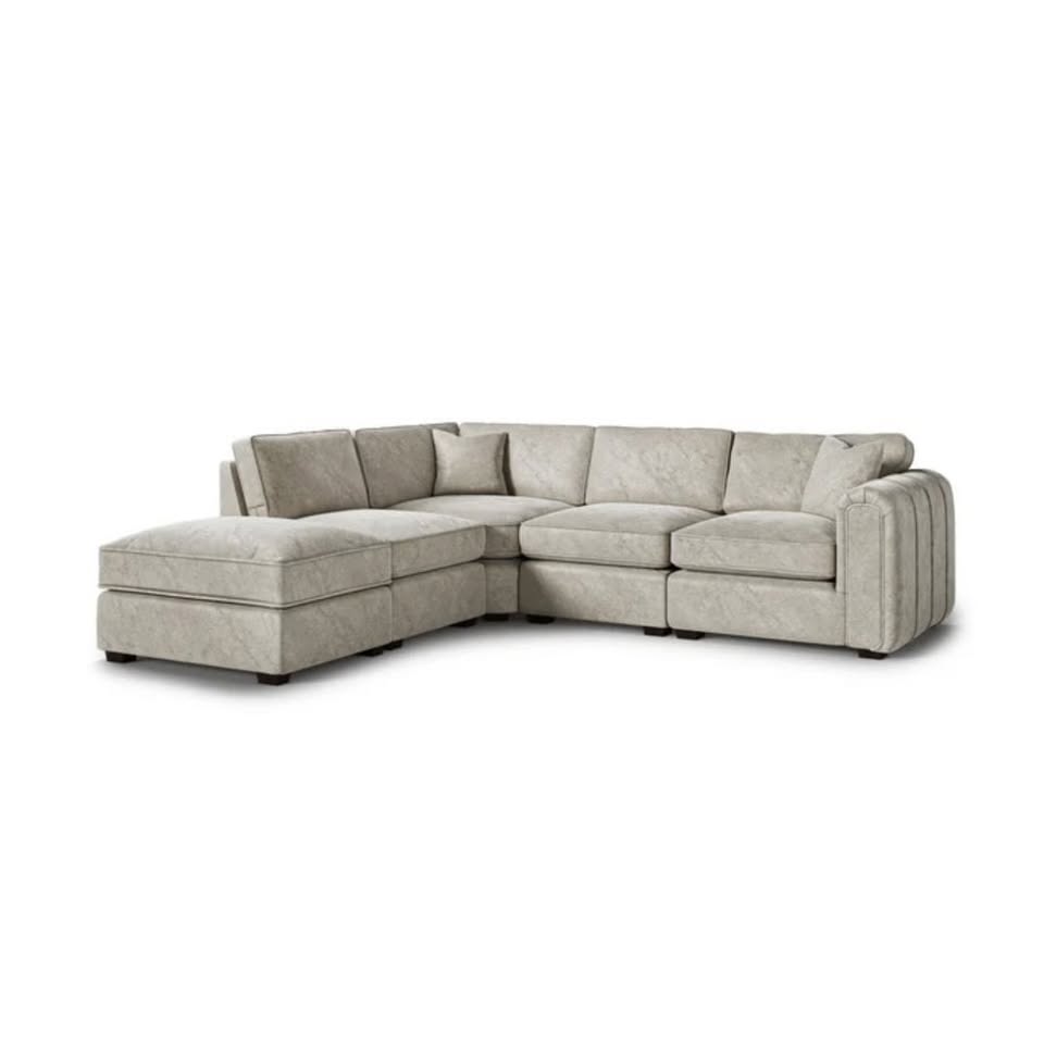 Oatmeal Dapple Corner Sofa
