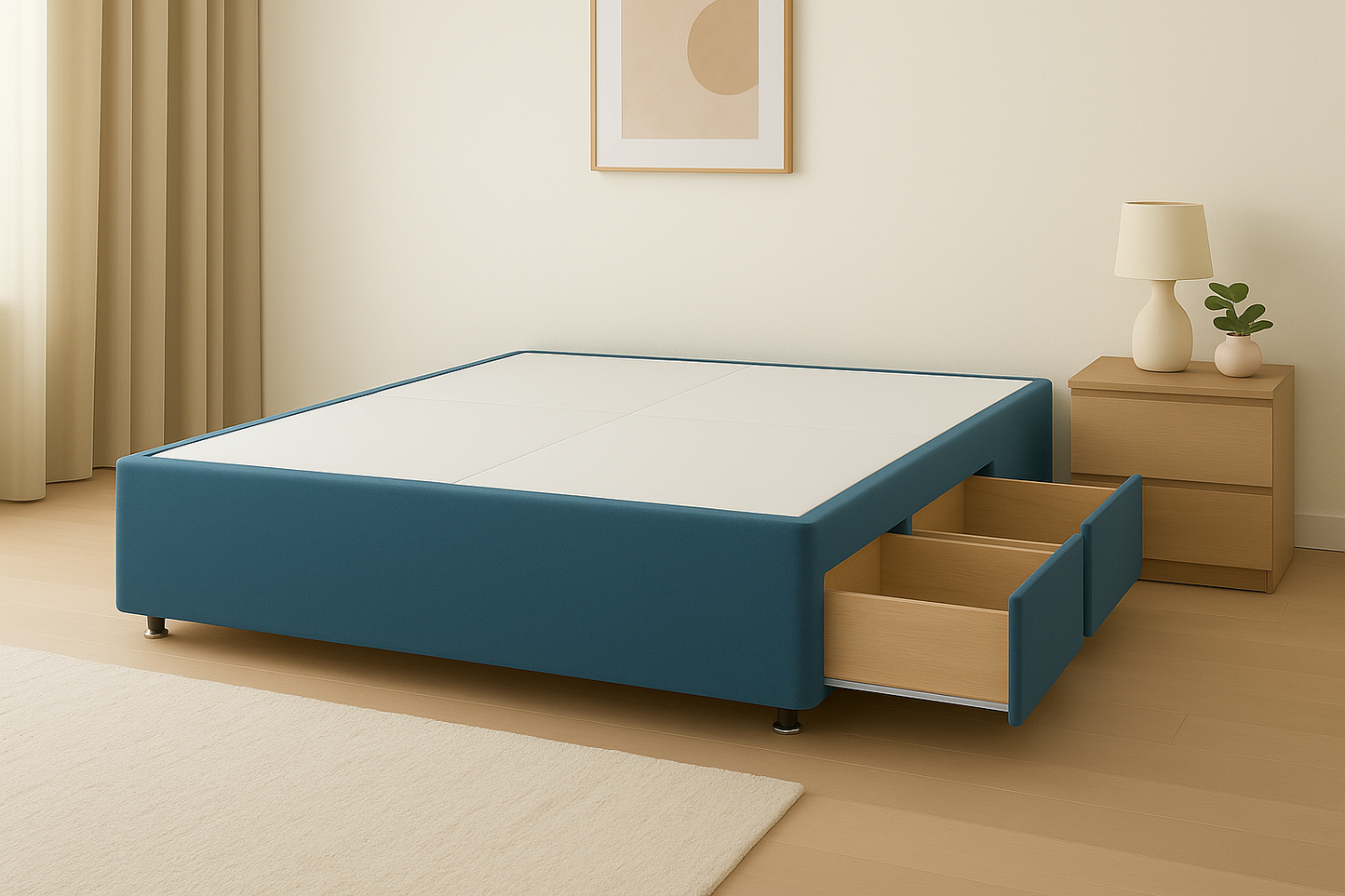 Divan Bed Base (4 Drawers)