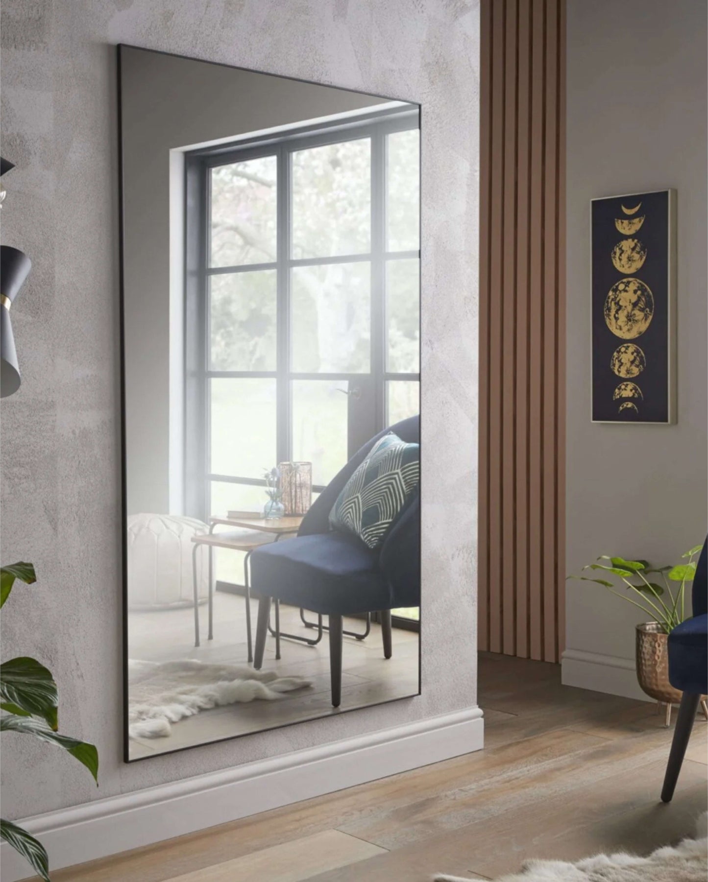 Islington Black Leaner Mirror